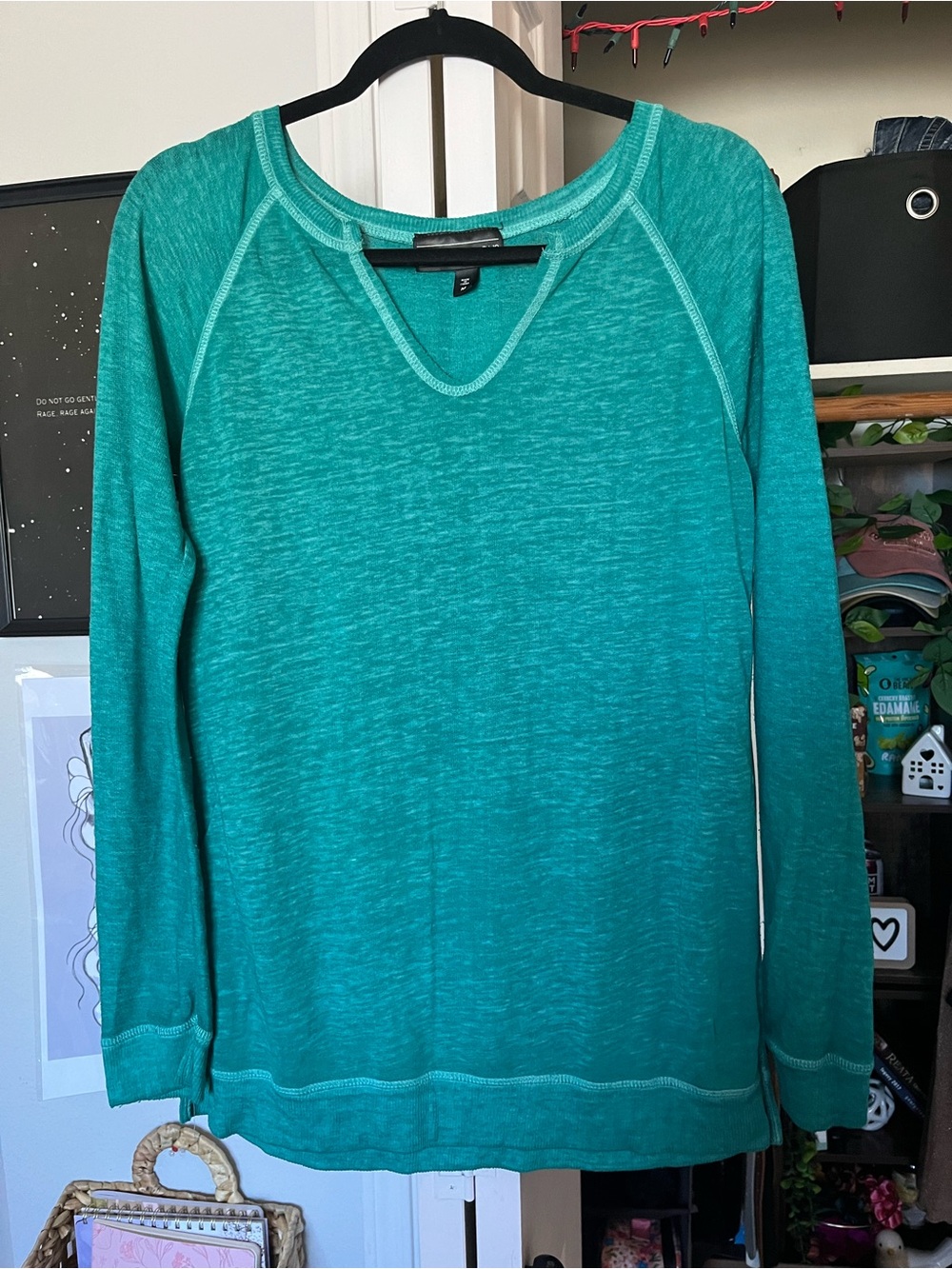 Teal Crewneck Lightweight Sweater in Women’s Size Medium